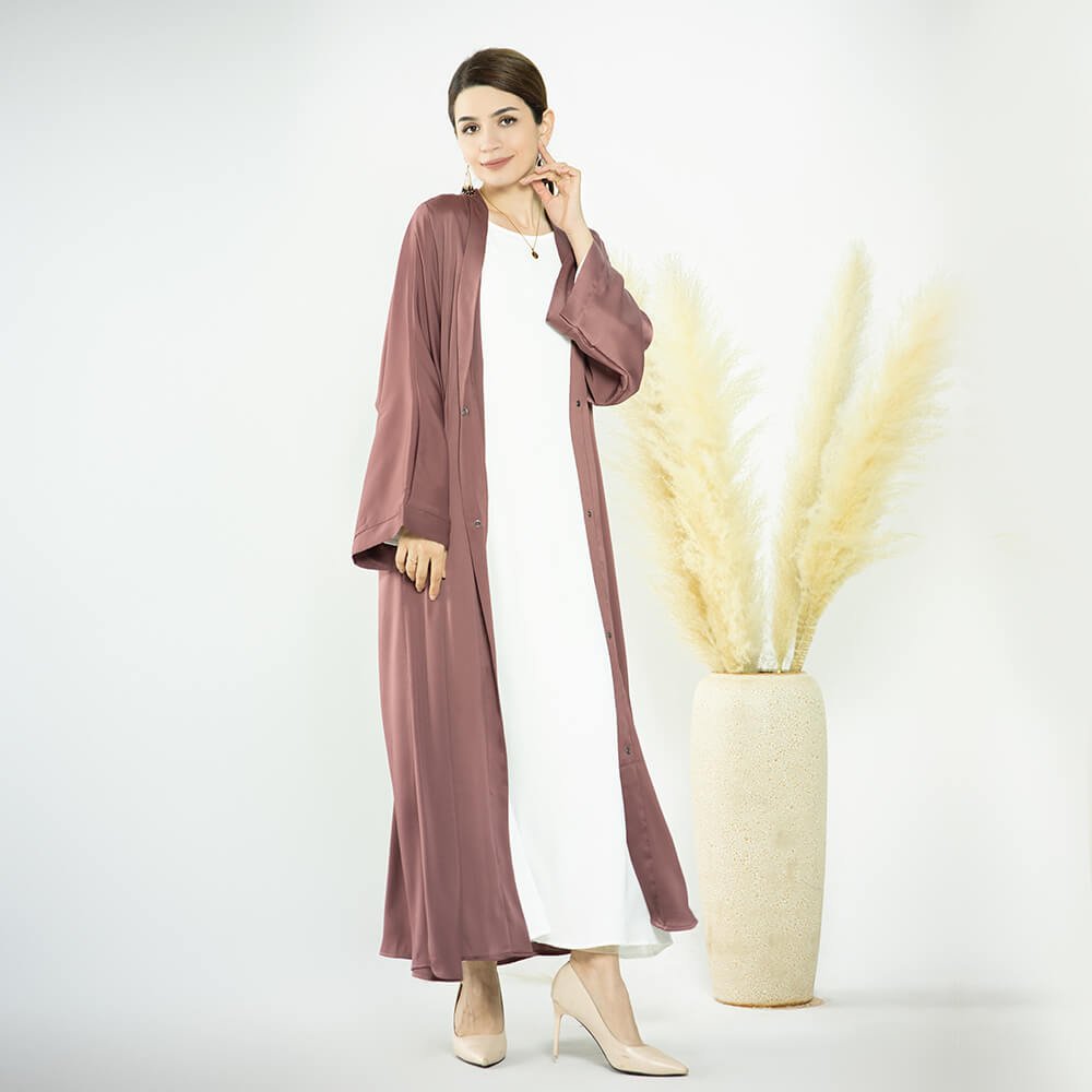 Two piece Open Abaya